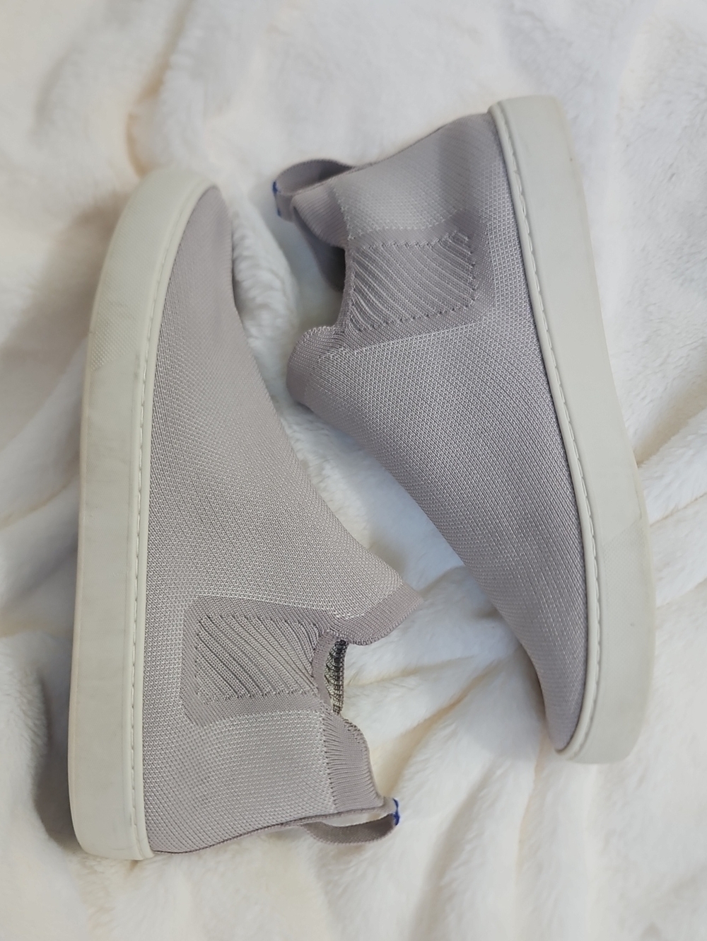 Rothy's The Sneaker Slip-On Knit Sneakers - Women's Size 11 (EU 42) Gray - Picture 3 of 11